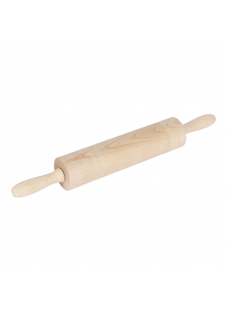 KitchenCraft Beech Wood Revolving 44cm Rolling Pin