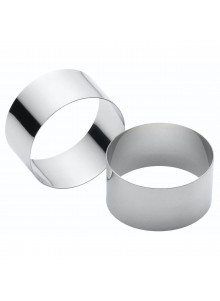 KitchenCraft Set of Two Stainless Steel Cooking Rings