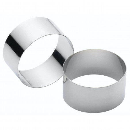 KitchenCraft Set of Two Stainless Steel Cooking Rings