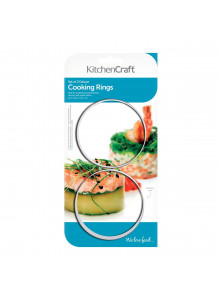 KitchenCraft Set of Two Stainless Steel Extra Deep Cooking Rings