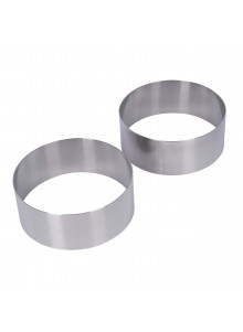 KitchenCraft Set of Two Stainless Steel Large Cooking Rings