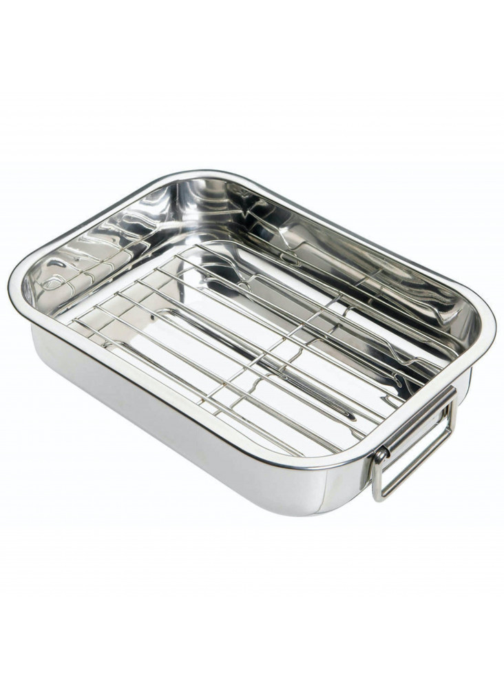 KitchenCraft Stainless Steel 27.5cm x 20cm Roasting Pan