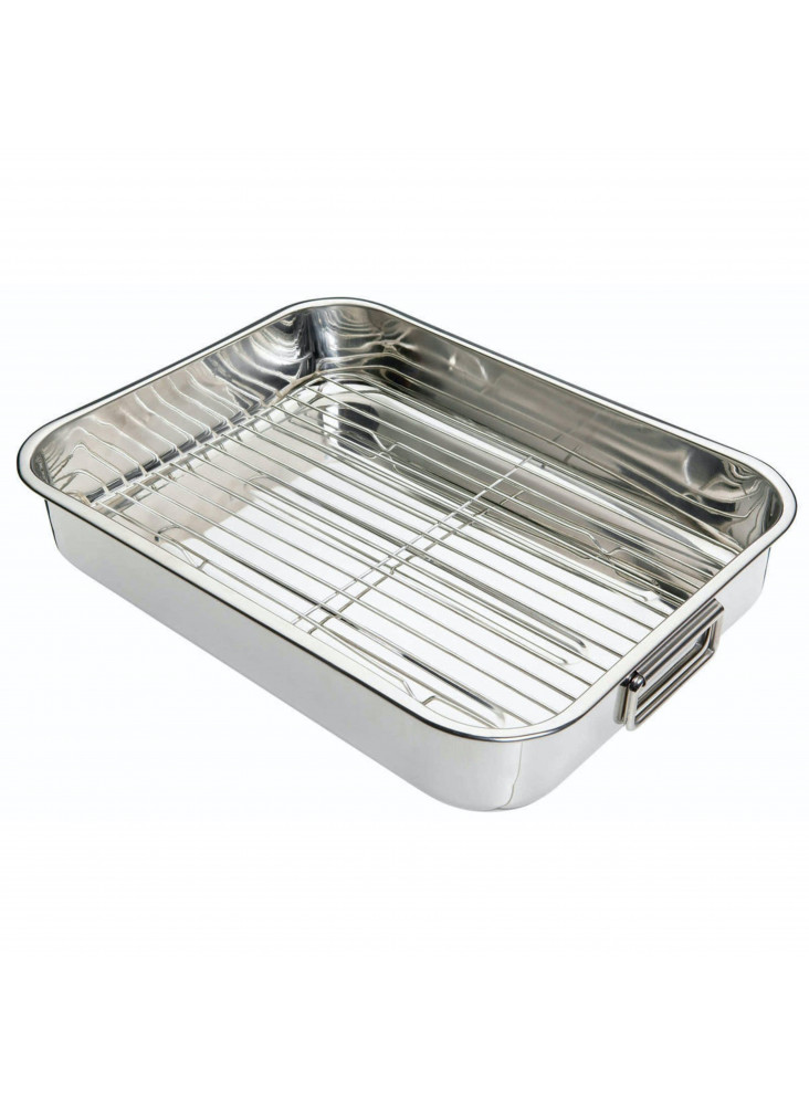 KitchenCraft Stainless Steel 43cm x 31cm Roasting Pan