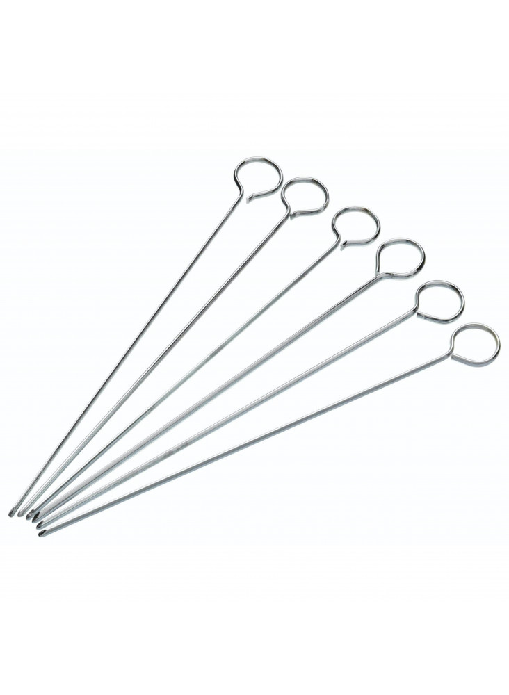 KitchenCraft Pack of Six 20cm Flat Sided Skewers