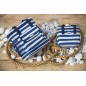 KitchenCraft Lulworth Nautical-Striped Medium Cool Bag