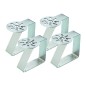 KitchenCraft Set of 4 Sunshine Stainless Steel Table Cloth Clips