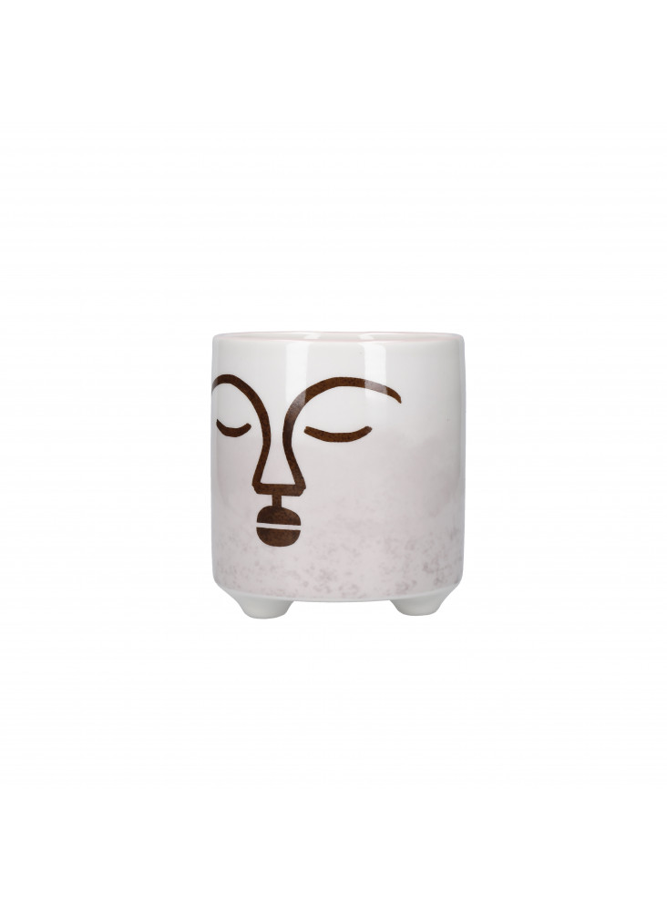 KitchenCraft Mini Planter with Terracotta Face Design