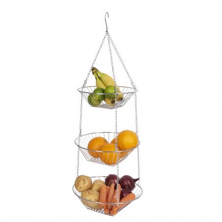 KitchenCraft Three Tier Hanging Vegetable / Fruit Basket