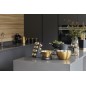 MasterClass Eight Jar Spice Rack with Matt Black and Brass Finish