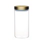 MasterClass Airtight Large Glass Food Storage Jar with Brass Lid