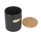 MasterClass Stoneware and Brass Effect Sugar Container with Airtight Bamboo Lid