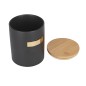 MasterClass Stoneware and Brass Effect Tea Caddy with Airtight Bamboo Lid