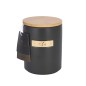 MasterClass Stoneware and Brass Effect Tea Caddy with Airtight Bamboo Lid