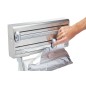 MasterClass Stainless Steel Cling Film, Foil and Kitchen Towel Dispenser