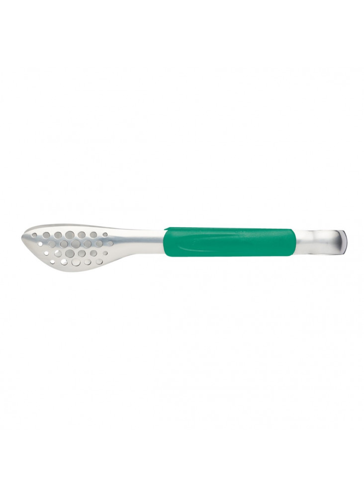 MasterClass Stainless Steel Colour-Coded Buffet Tongs - Green