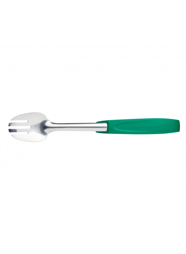 MasterClass Stainless Steel Colour-Coded Buffet Salad Fork - Green