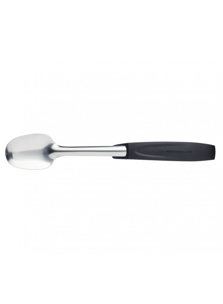 MasterClass Stainless Steel Colour-Coded Buffet Salad Spoon - Black