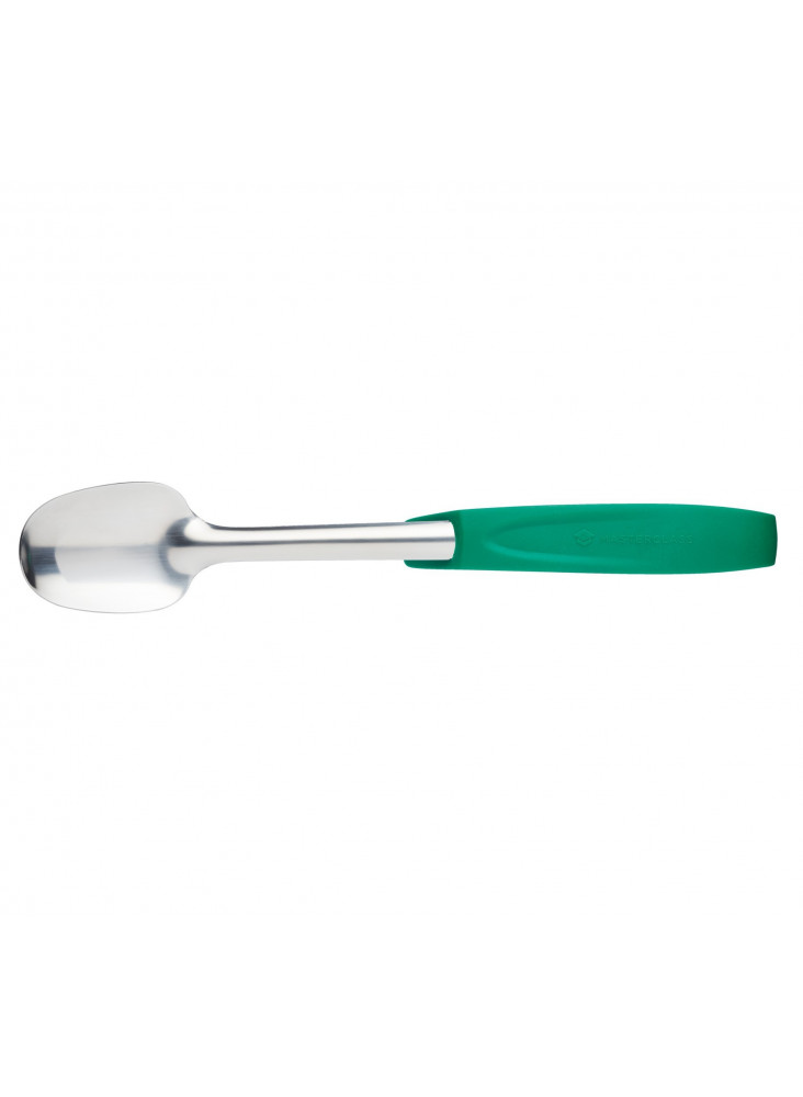 MasterClass Stainless Steel Colour-Coded Buffet Salad Spoon - Green