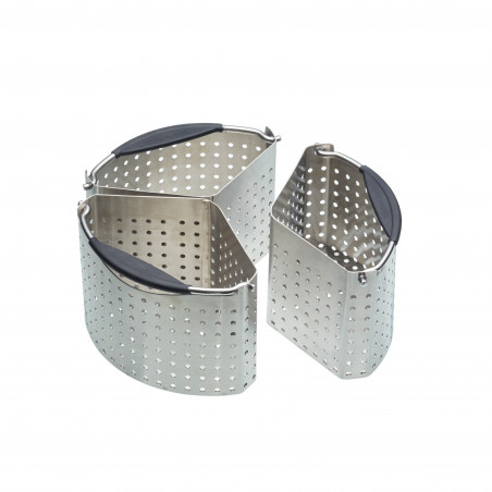 MasterClass Stainless Steel Set of 3 Saucepan Divider Baskets