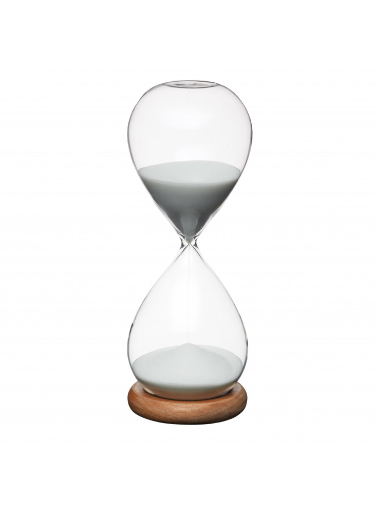 KitchenCraft Natural Elements Hourglass Timer with Acacia Wood Base