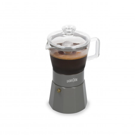 La Cafetière Verona Glass Espresso Maker, 6-Cup, Latte