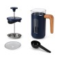 La Cafetière Pisa 3-Cup Cafetiere, Navy