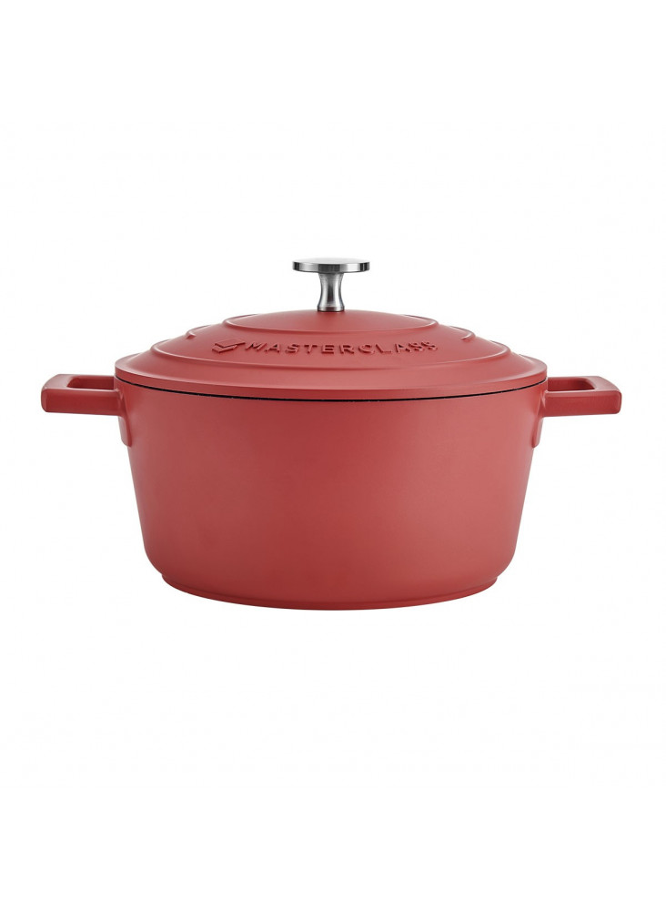 MasterClass 2.5L Cast Aluminium Casserole Dish, Red