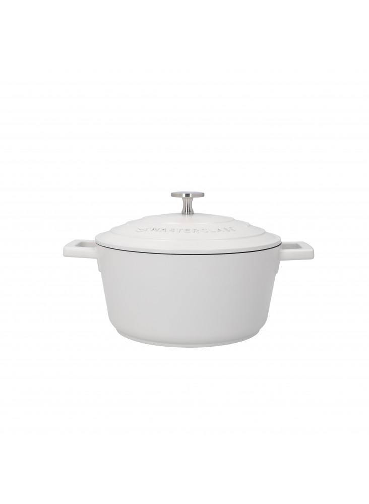 MasterClass 2.5L Cast Aluminium Casserole Dish, Cream