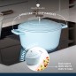 MasterClass 2.5L Cast Aluminium Casserole Dish, Sky Blue