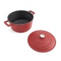 MasterClass 4L Cast Aluminium Casserole Dish, Red