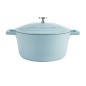 MasterClass 4L Cast Aluminium Casserole Dish, Sky Blue