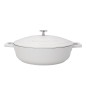 MasterClass 4L Cast Aluminium Shallow Casserole Dish, Cream