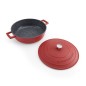 MasterClass 4L Cast Aluminium Shallow Casserole Dish, Red