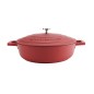 MasterClass 4L Cast Aluminium Shallow Casserole Dish, Red