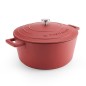 MasterClass 5L Cast Aluminium Casserole Dish, Red