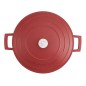 MasterClass 5L Cast Aluminium Casserole Dish, Red