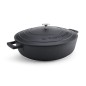 MasterClass 5L Cast Aluminium Shallow Casserole Dish, Black