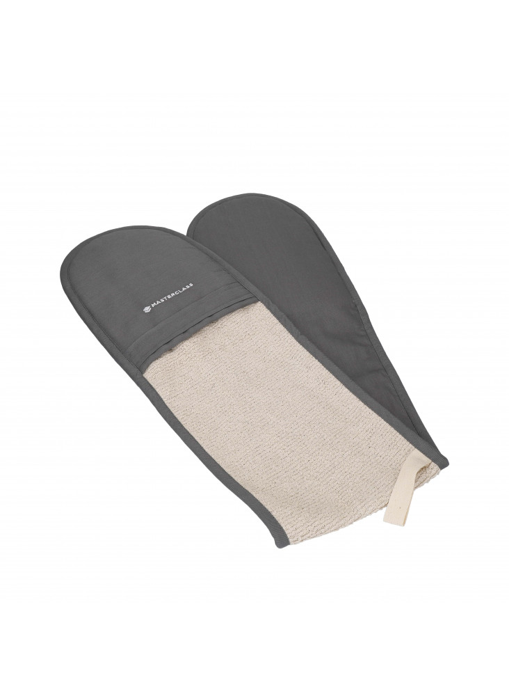 MasterClass Deluxe Professional Double Oven Glove, Grey