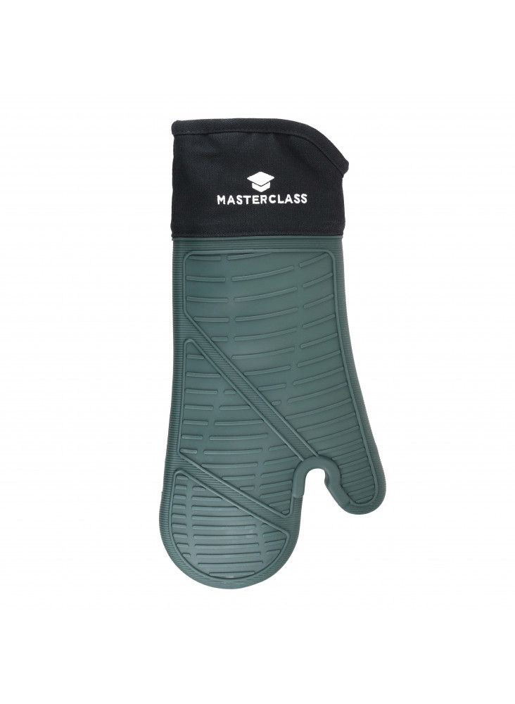 MasterClass Silicone & Cotton Single Oven Glove, Green