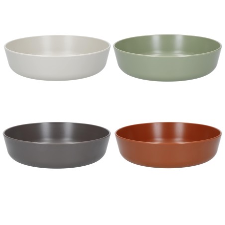 Mikasa Summer Set of 4 Recycled Plastic 18cm Shallow Bowls