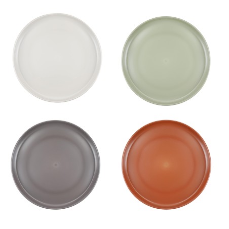 Mikasa Summer Set of 4 Recycled Plastic 20cm Lipped Side Plates