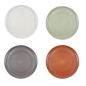 Mikasa Summer Set of 4 Recycled Plastic 20cm Lipped Side Plates