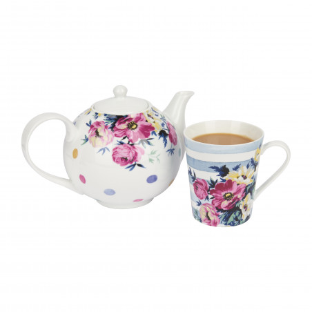 Mikasa Clovelly Porcelain 1 Litre Teapot