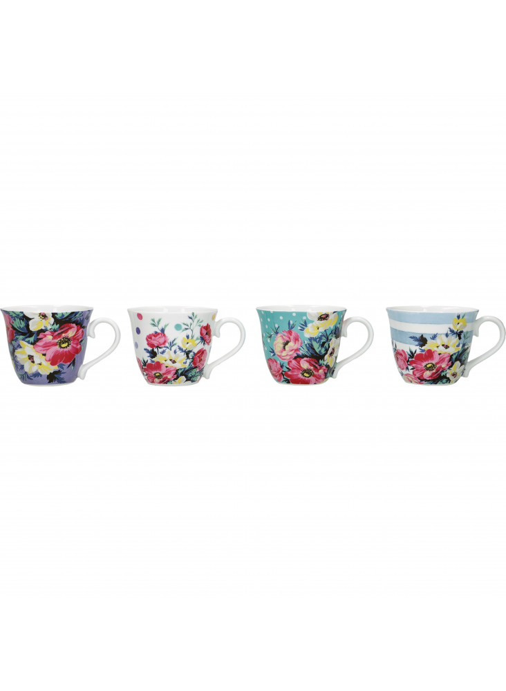 Mikasa Clovelly Porcelain 80ml Set of Four Espresso Cups