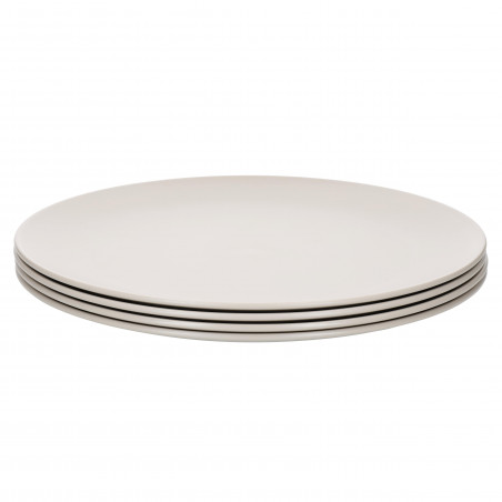 Natural Elements Dinner Plates, Recycled Plastic, Set of 4, 25.5cm