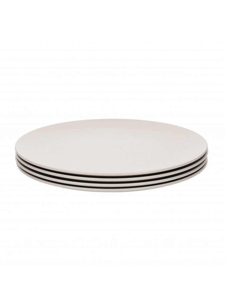 Natural Elements Side Plates, Recycled Plastic, Set of 4, 20cm