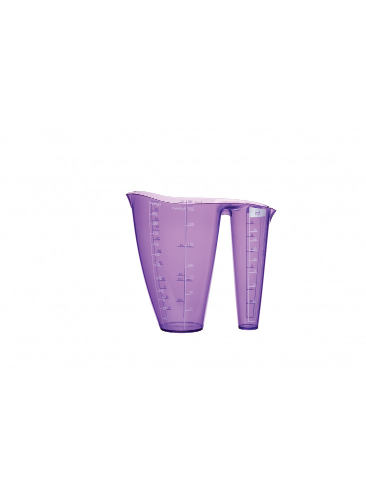 Colourworks Brights Purple Dual Measuring Jug