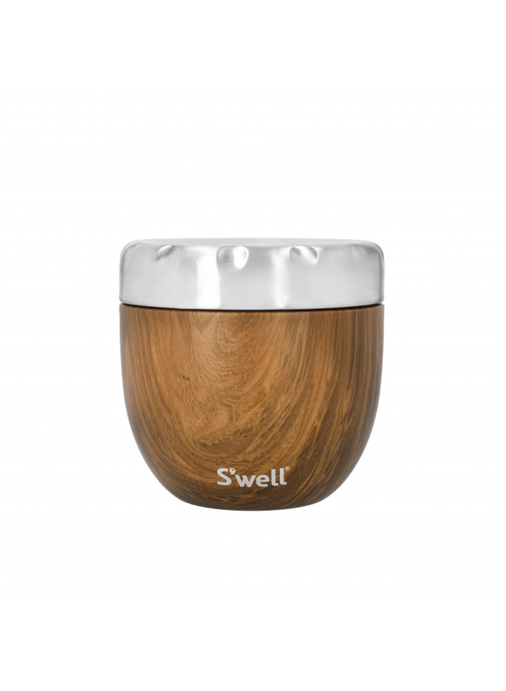 S’well Teakwood Eats 2-in-1 Food Bowl