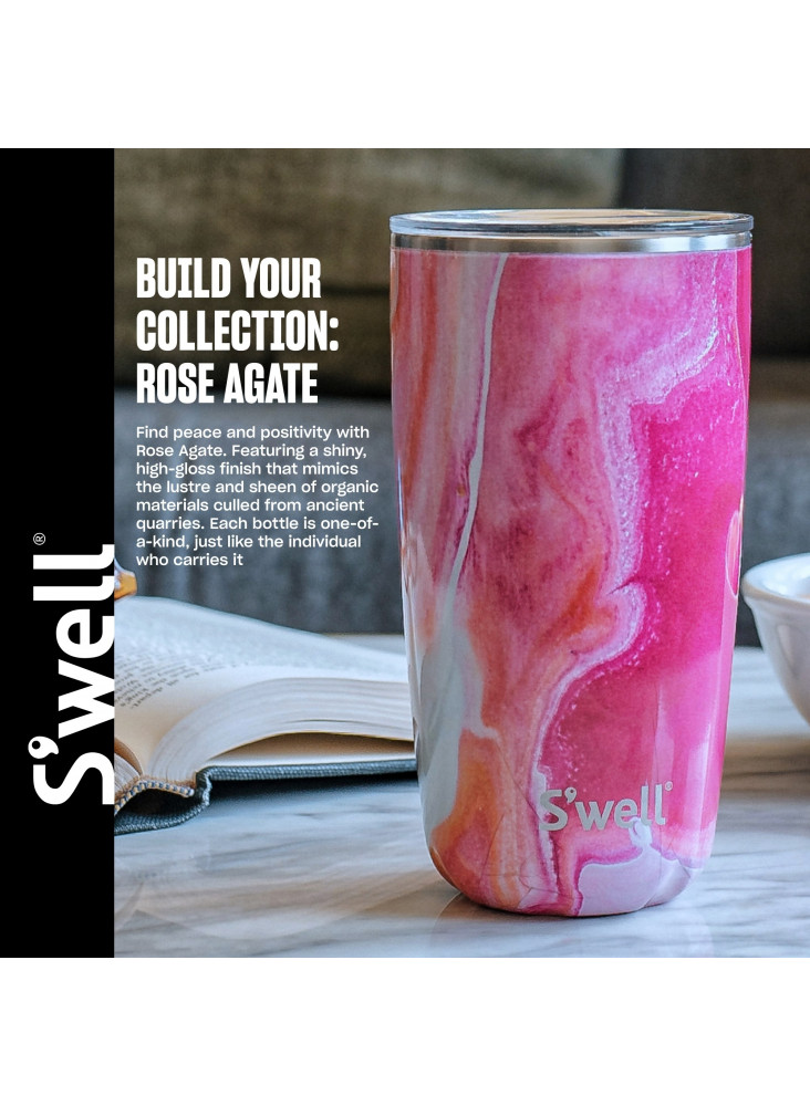 S'well Rose Agate Eats 2-in-1 Food Bowl 636ml