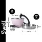 S'well Pink Topaz Salad Bowl Kit, 1.9L